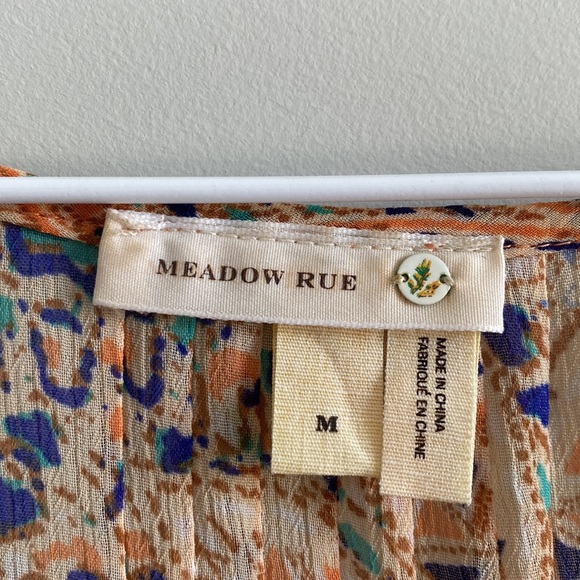 Anthropologie Meadow Rue Peasant Blouse Sz Medium - Picture 3 of 6